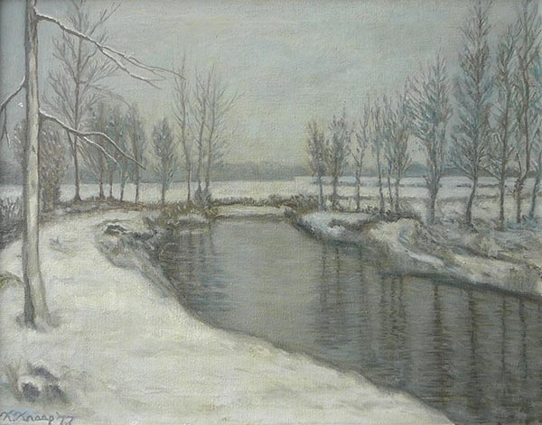 Wintergezicht op de Dinkel